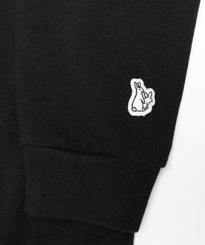 USA Cotton Small Box Logo Embroidery Zip Hoodie
