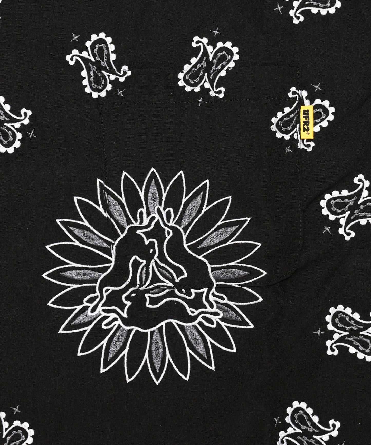 Embroidery Paisley Pattern Short-sleeve Shirt