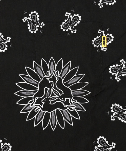 Embroidery Paisley Pattern Short-sleeve Shirt