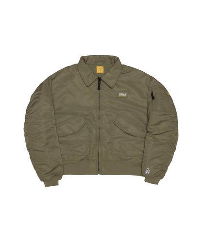 Embroidery Nylon Flight Jacket