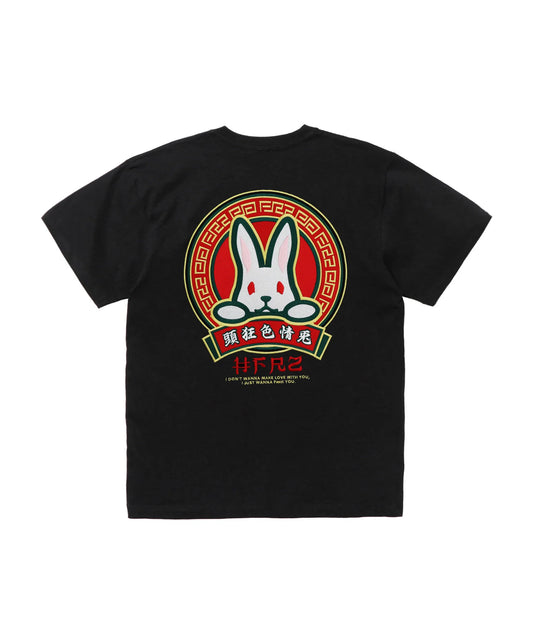 Embroidery 頭狂色情兎 T-shirt