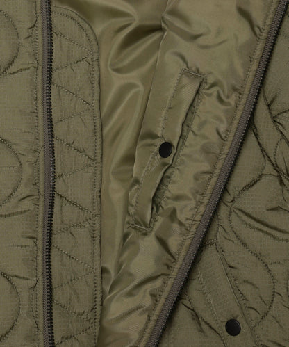 Nylon Rabbits Quilting 2Way Bomber Jacket