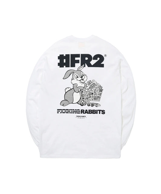 Rabbit with Shopping Cart Long-sleeve T-shirt[FRC4117]