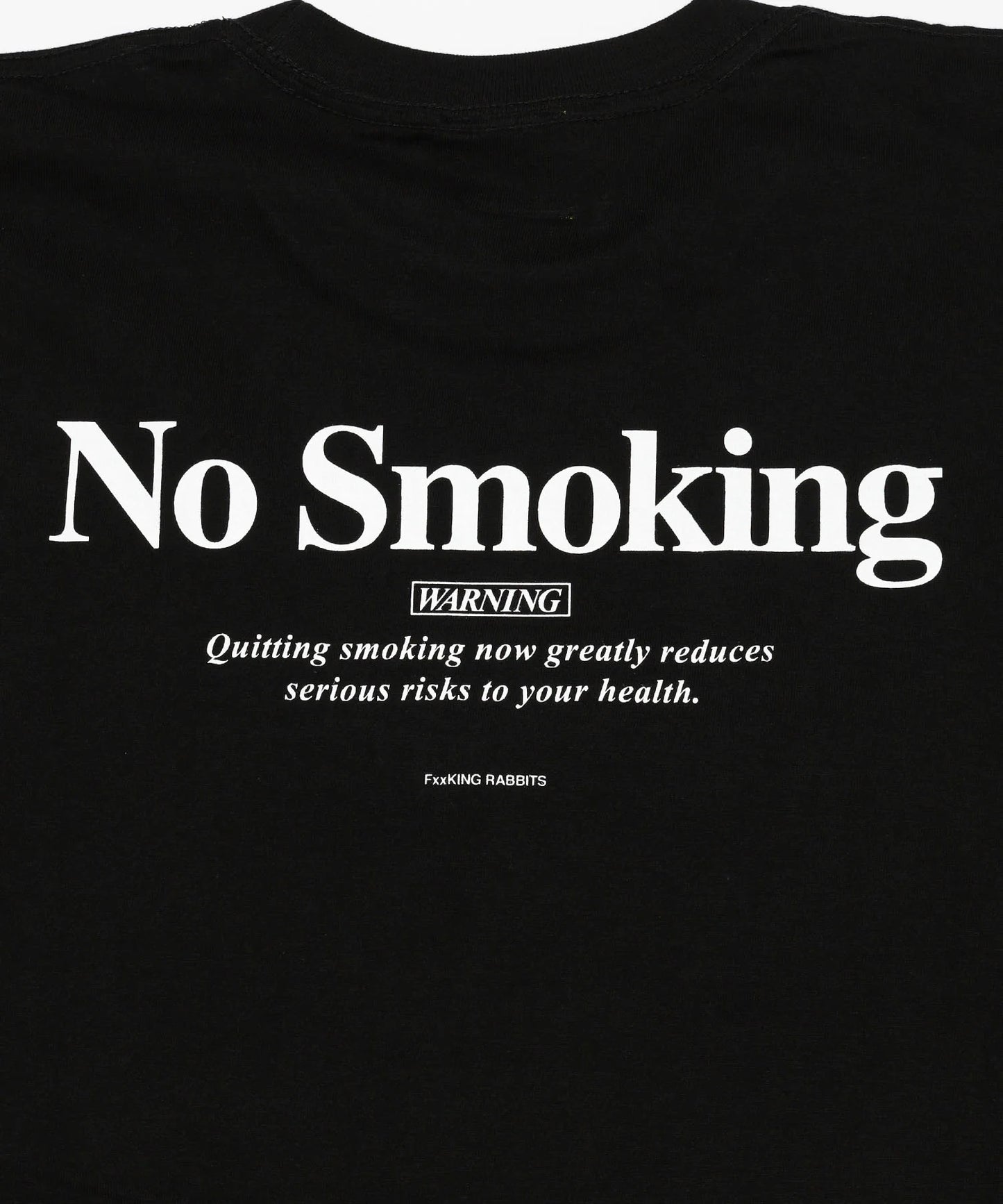 Embroidery No Smoking Art T-shirt