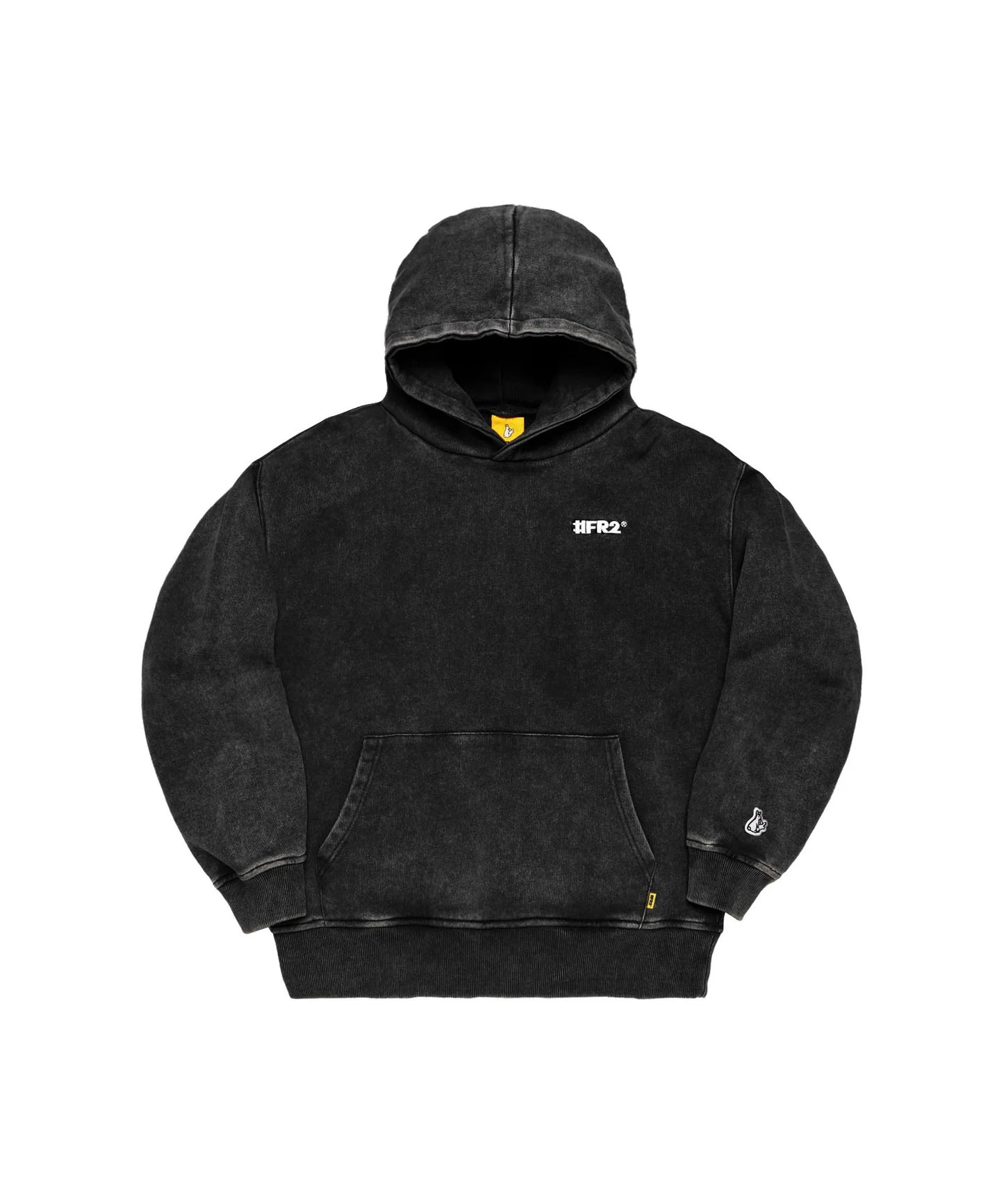 Acid Wash Embroidery Paisley Hoodie