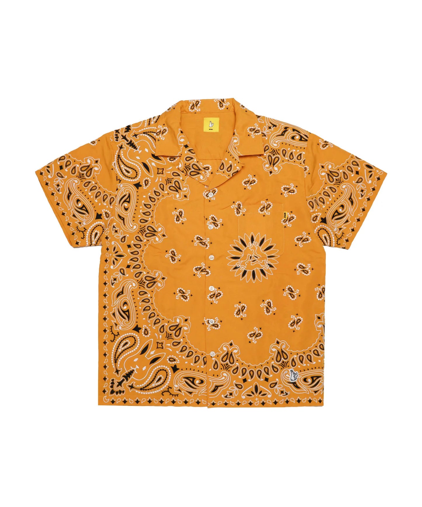Embroidery Paisley Pattern Short-sleeve Shirt