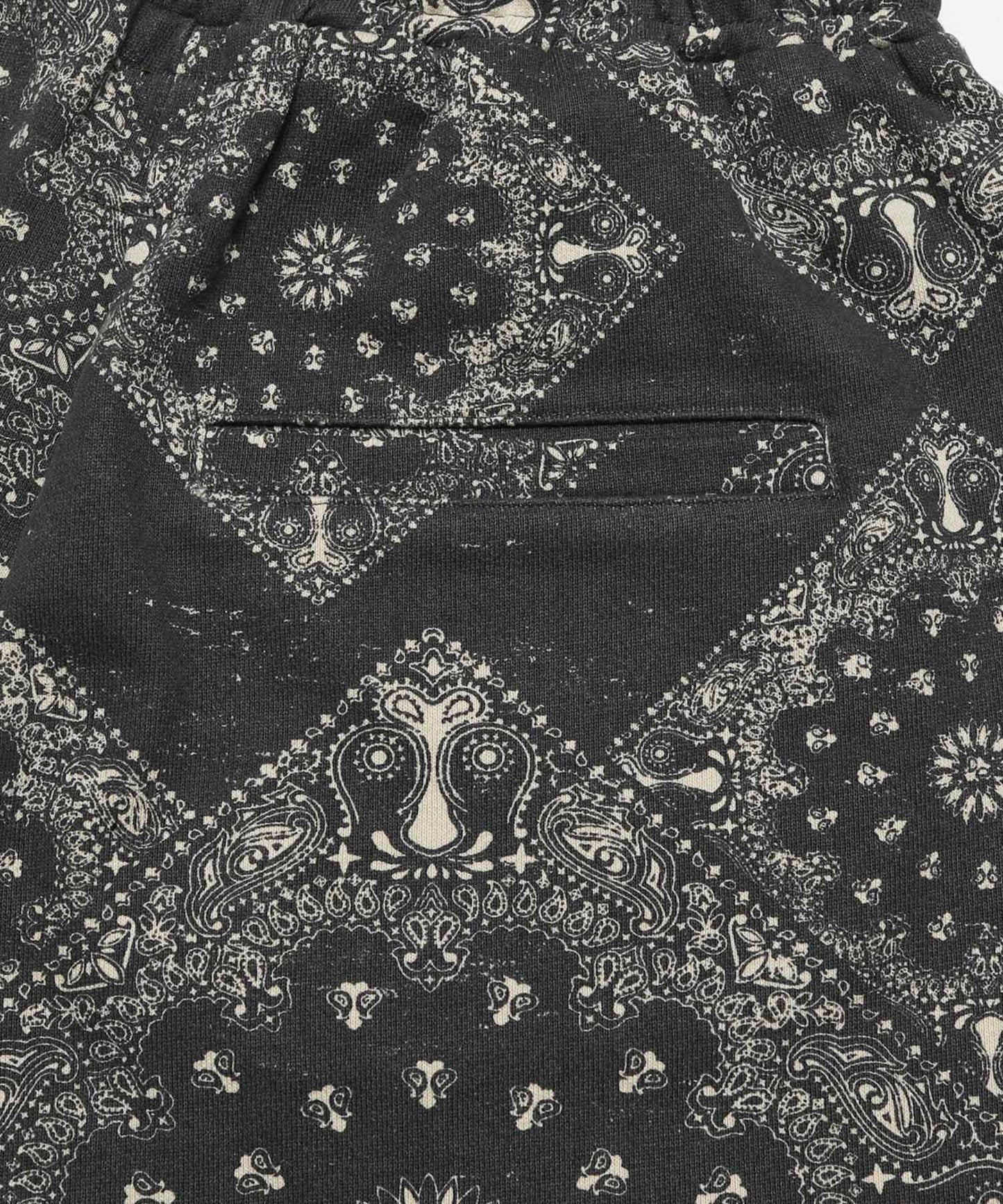 Original Paisley Pattern Sweat Short Pants