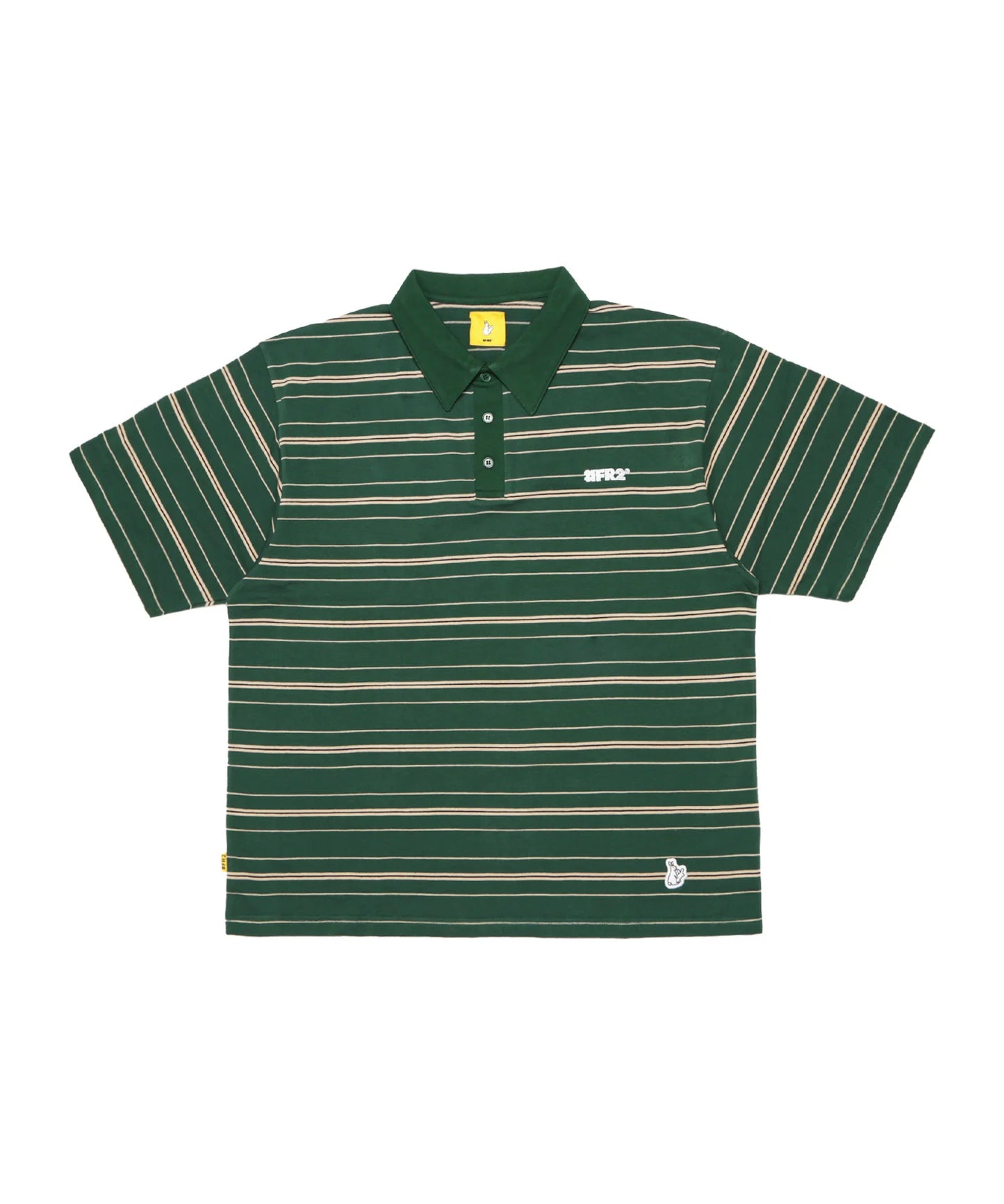 Oversized Stripe Polo Shirt