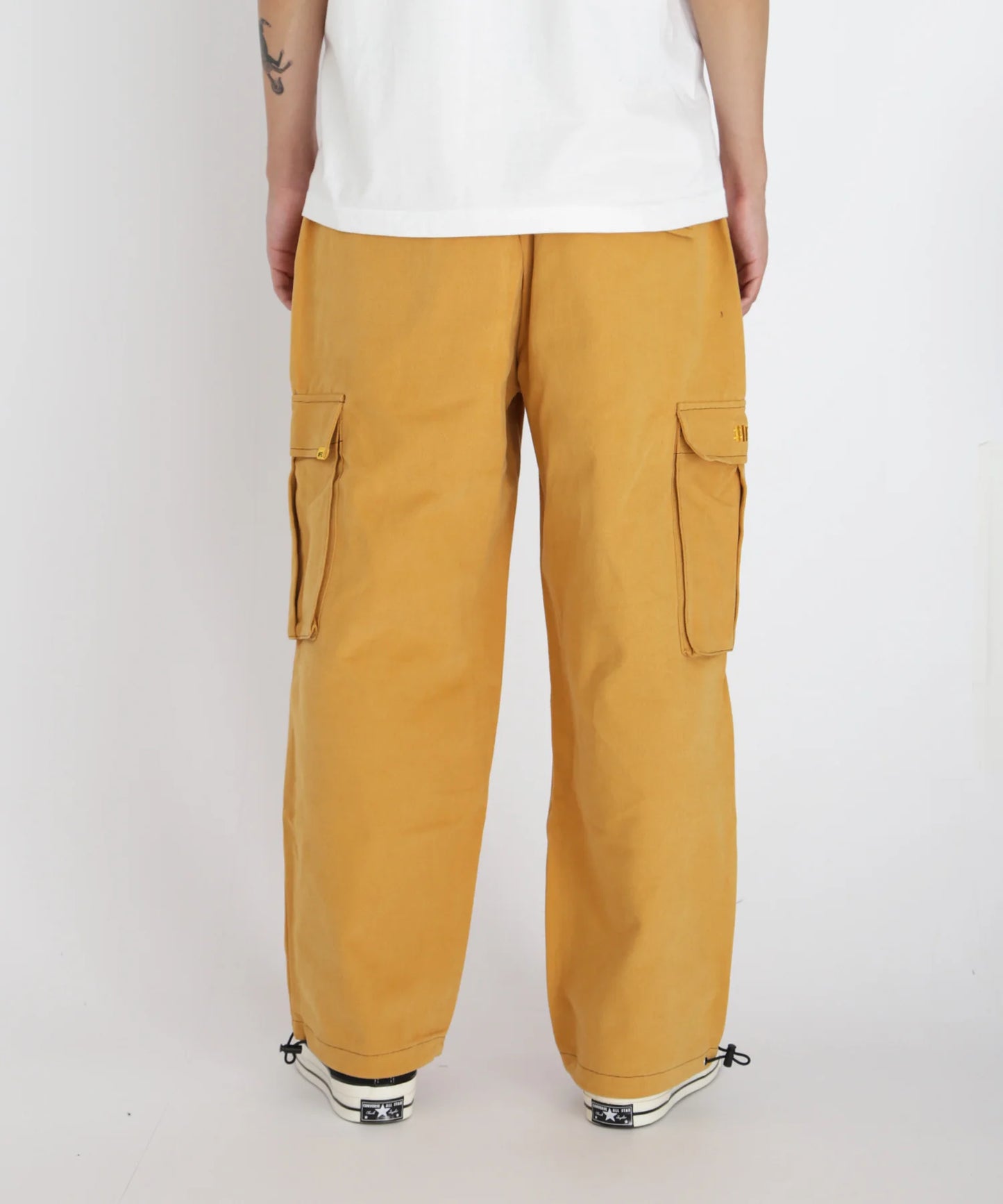Contrast stitch Wide Pants