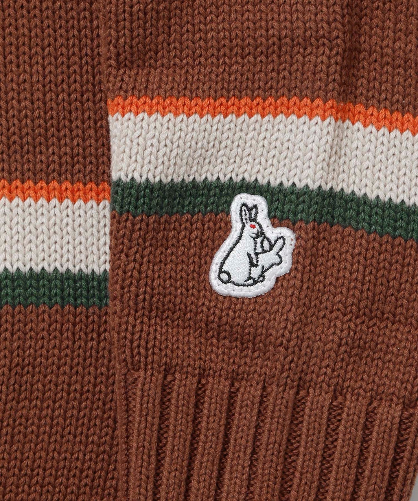 Multi Stripe Knit Longsleeve Polo shirt