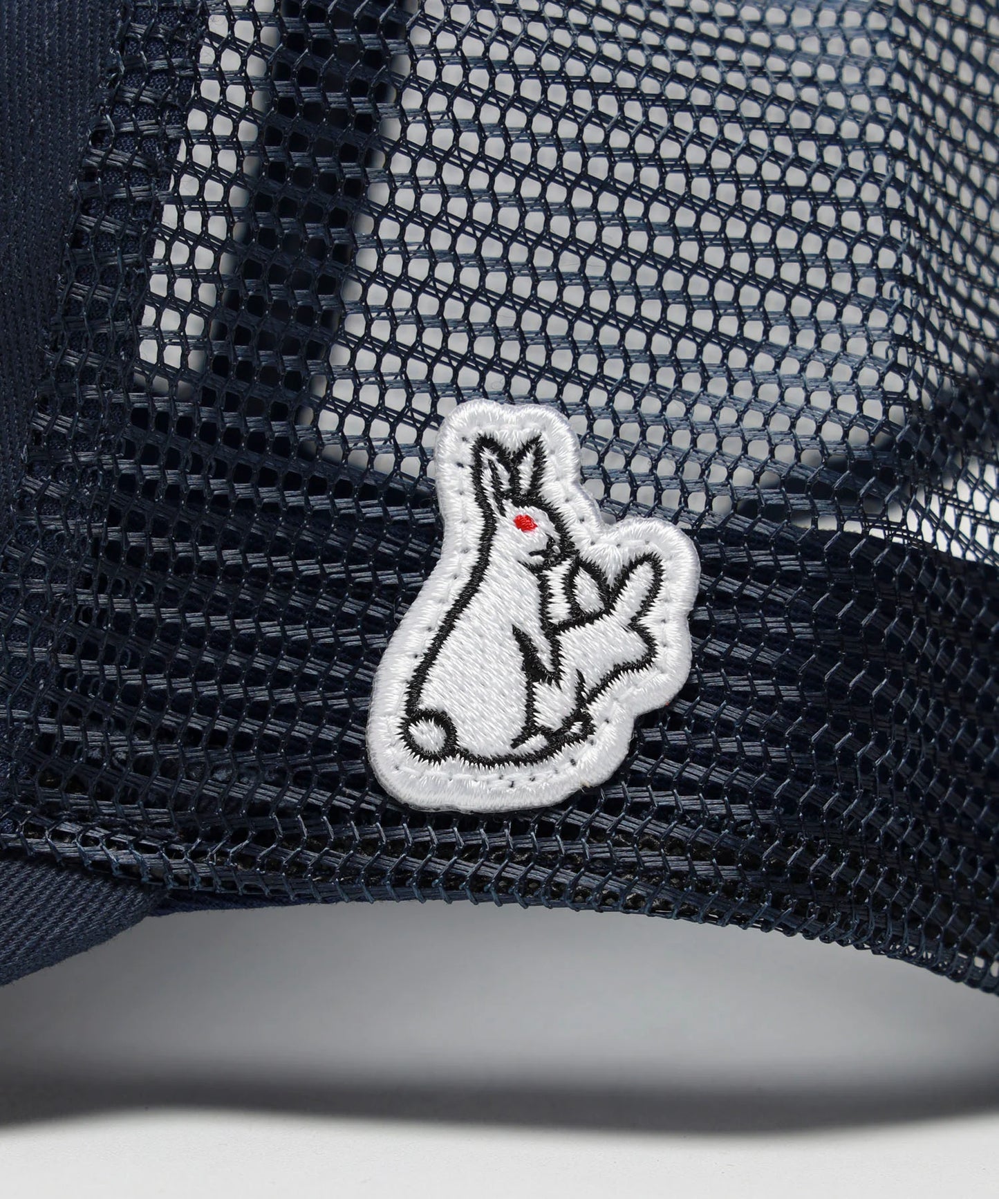 Fxxking Rabbits Logo Embroidery Mesh Cap