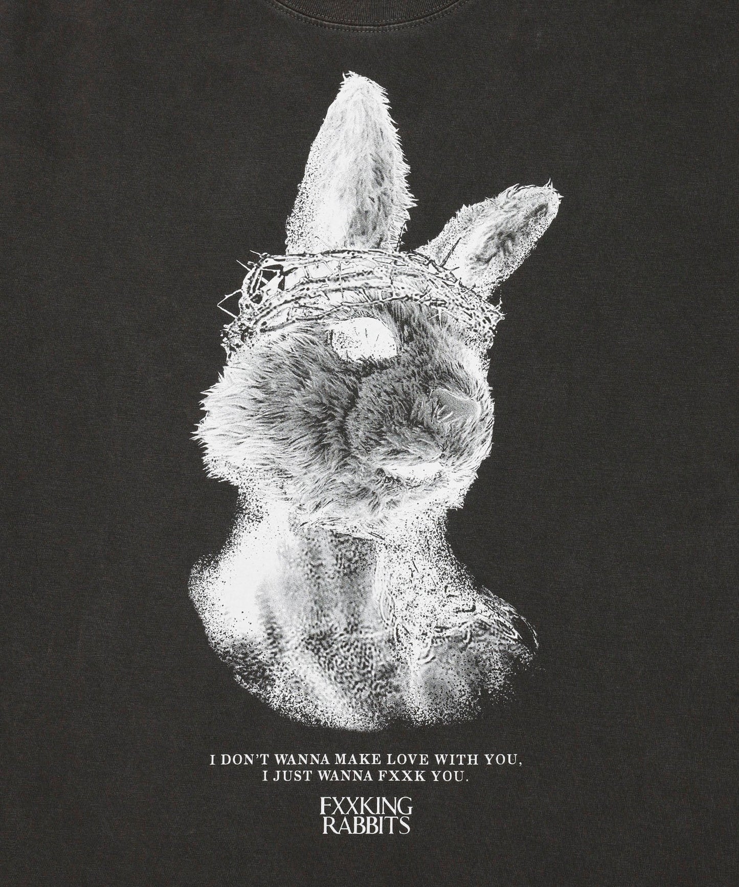Rabbit Jesus Garment Dye T-shirt