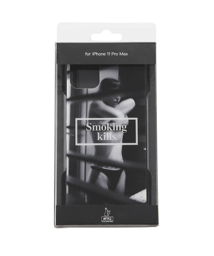 Semi nude iPhone 11 Pro Max Glass Case(Smoking kills)[FRA676]
