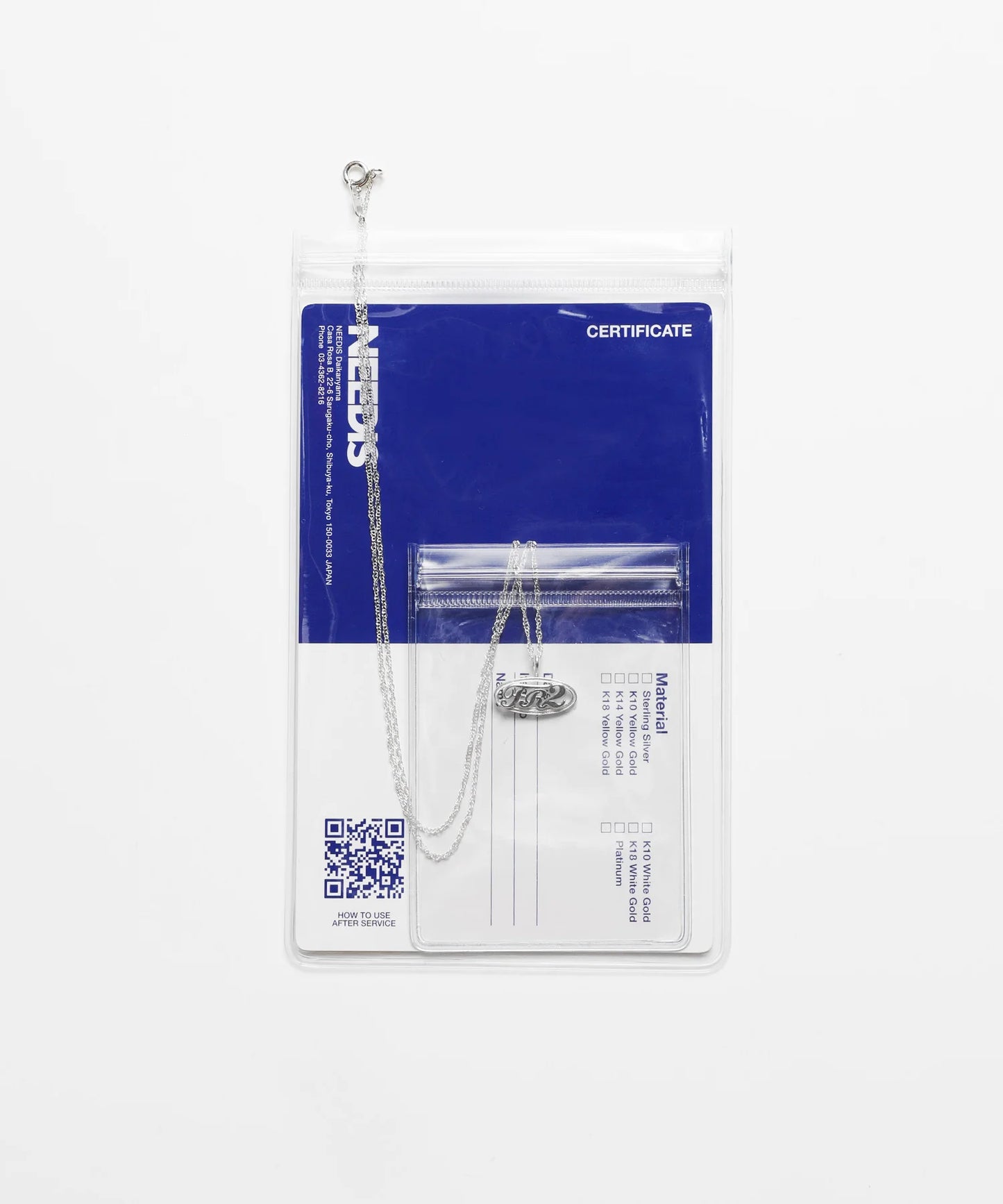 NEEDIS Collaboration with #FR2 Oval Necklace