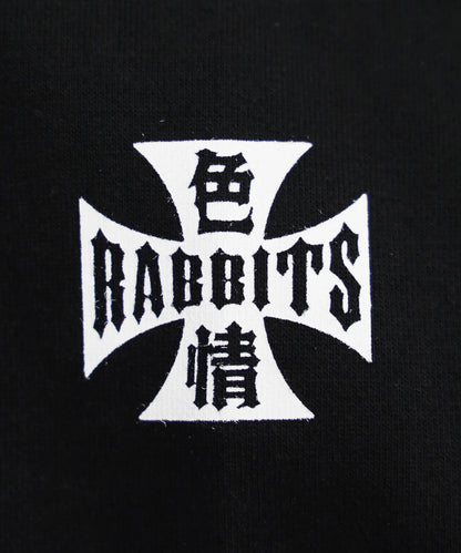 色情RABBITS Zip-up Hoodie