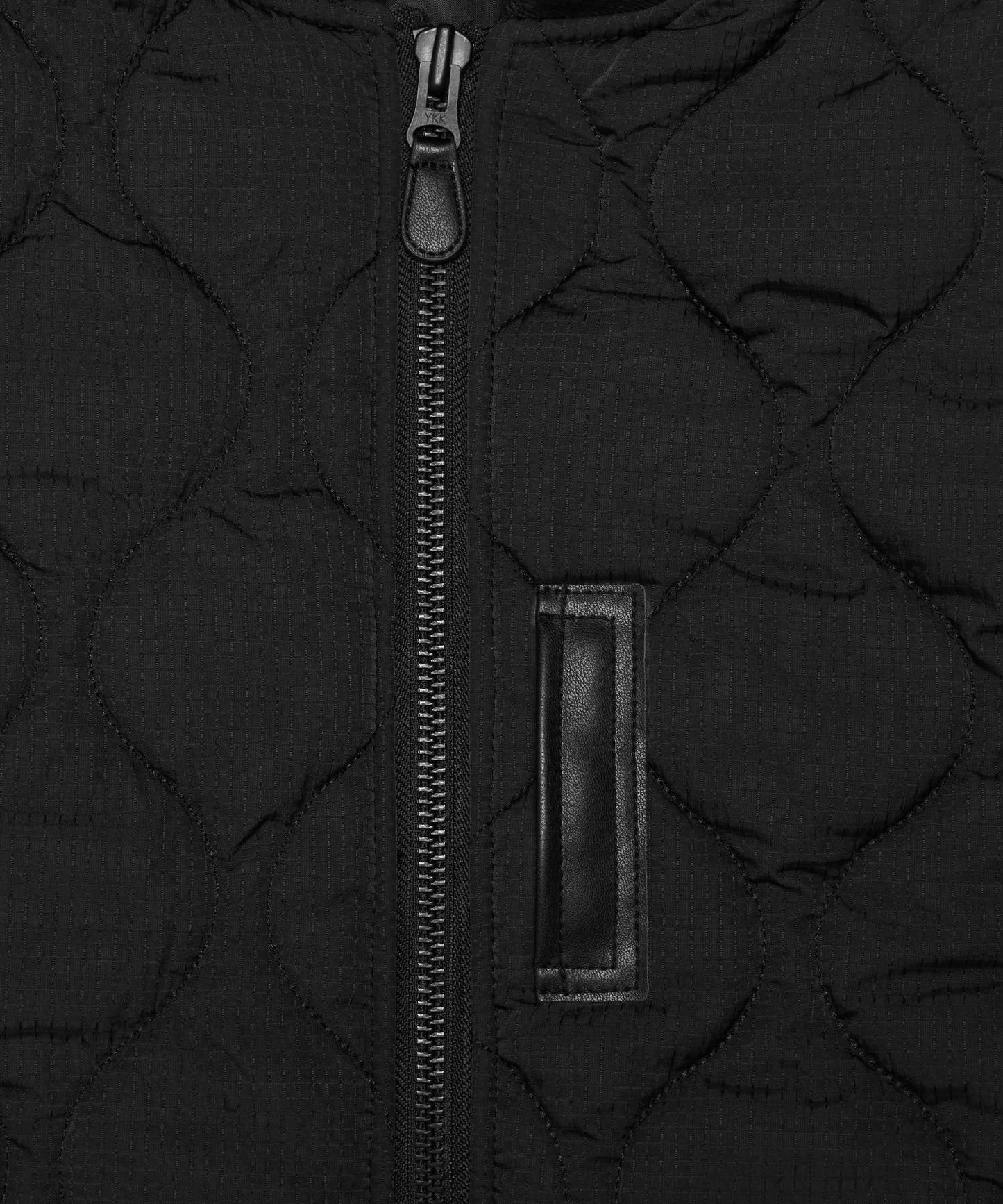 Nylon Rabbits Quilting 2Way Bomber Jacket