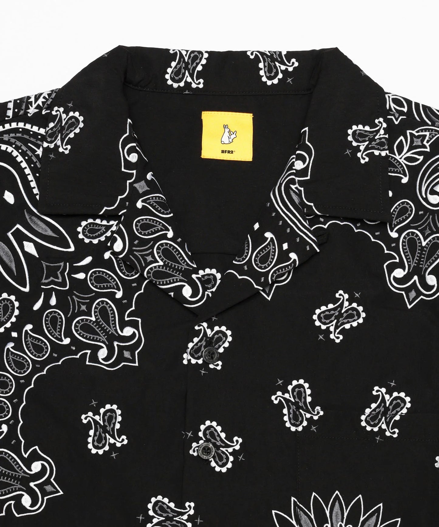 Embroidery Paisley Pattern Short-sleeve Shirt