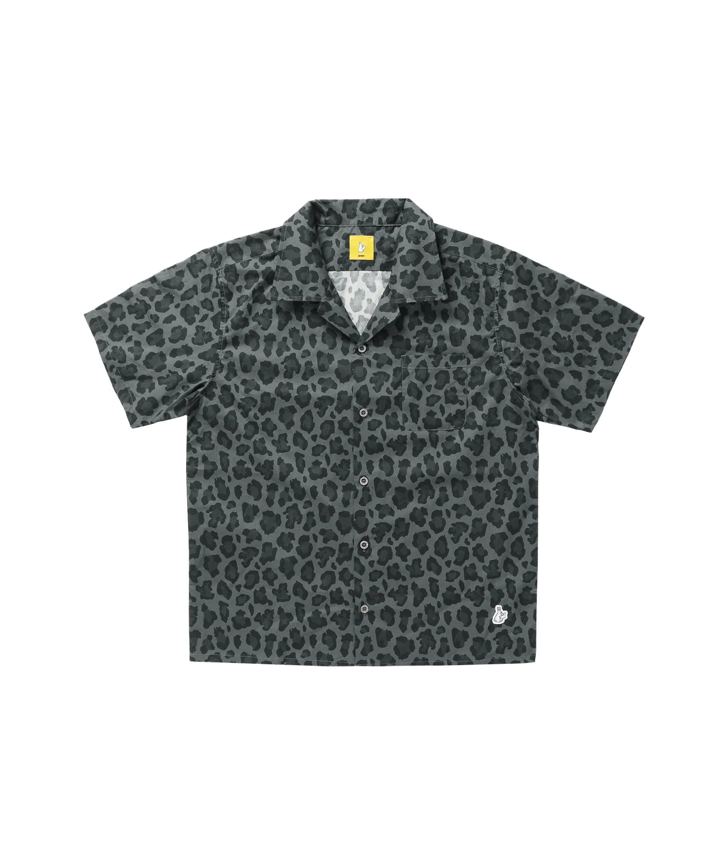 Fake Leopard Open collar shirt