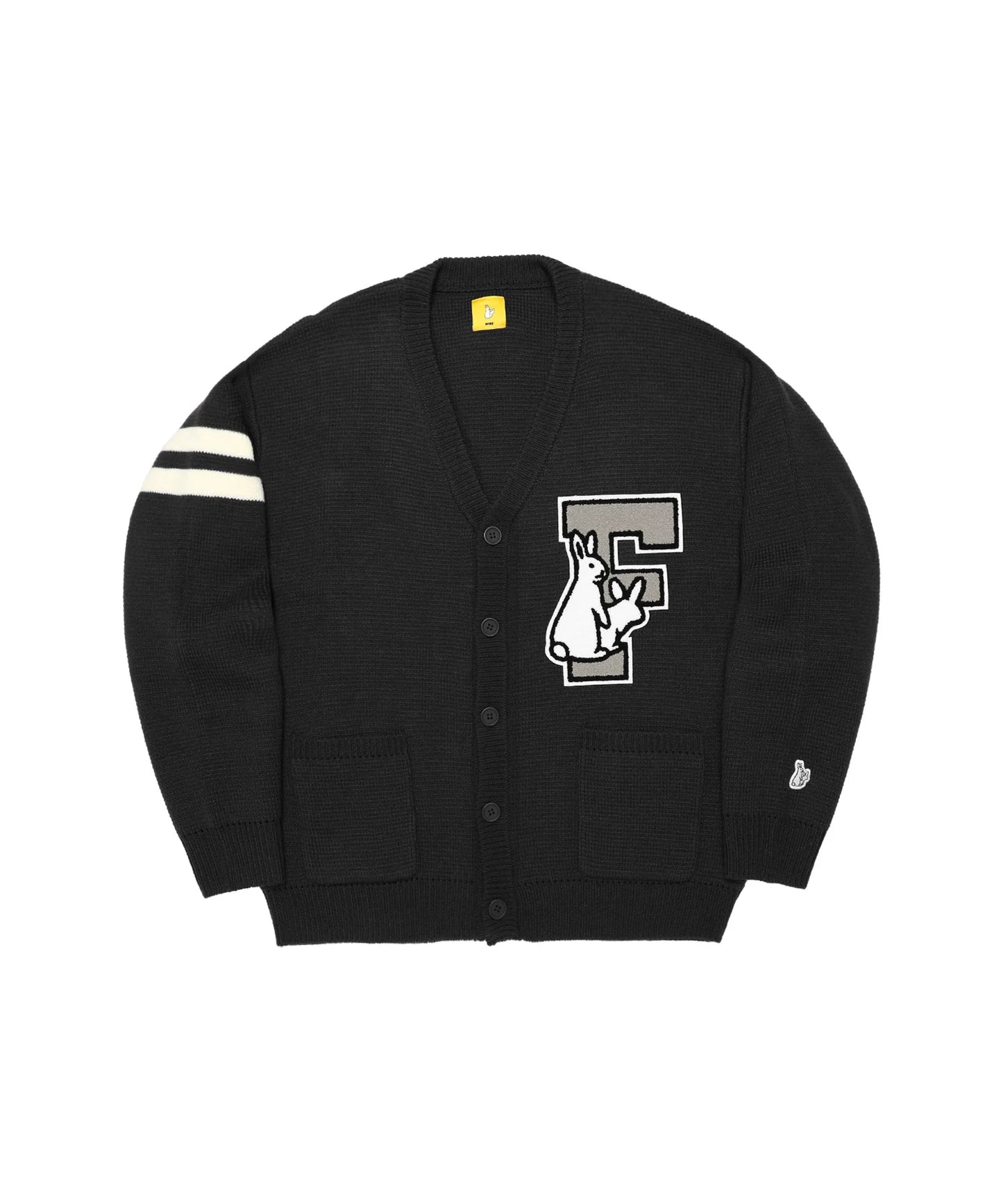 F Logo Lettered Cardigan