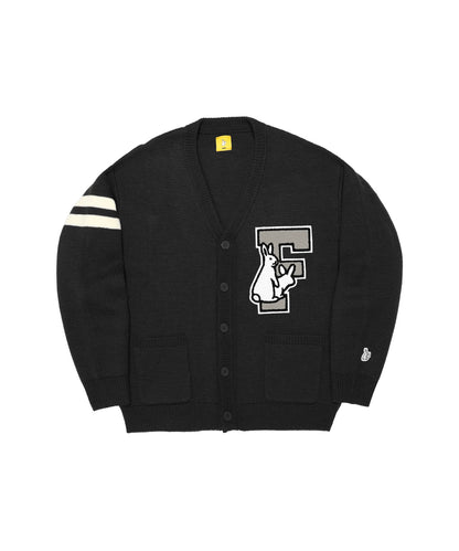 F Logo Lettered Cardigan