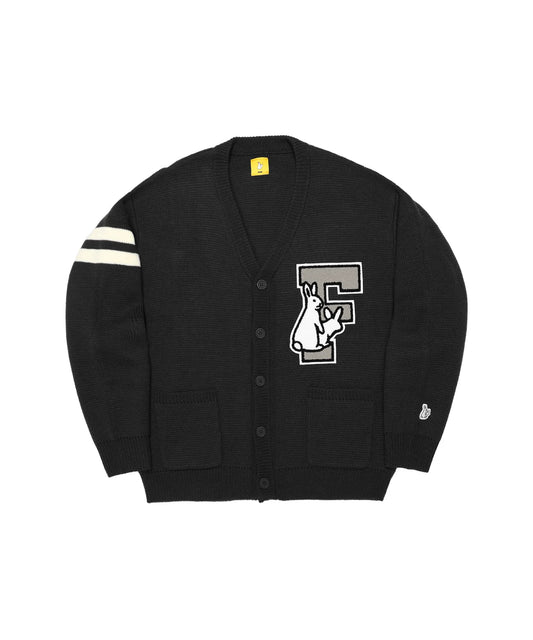 F Logo Lettered Cardigan