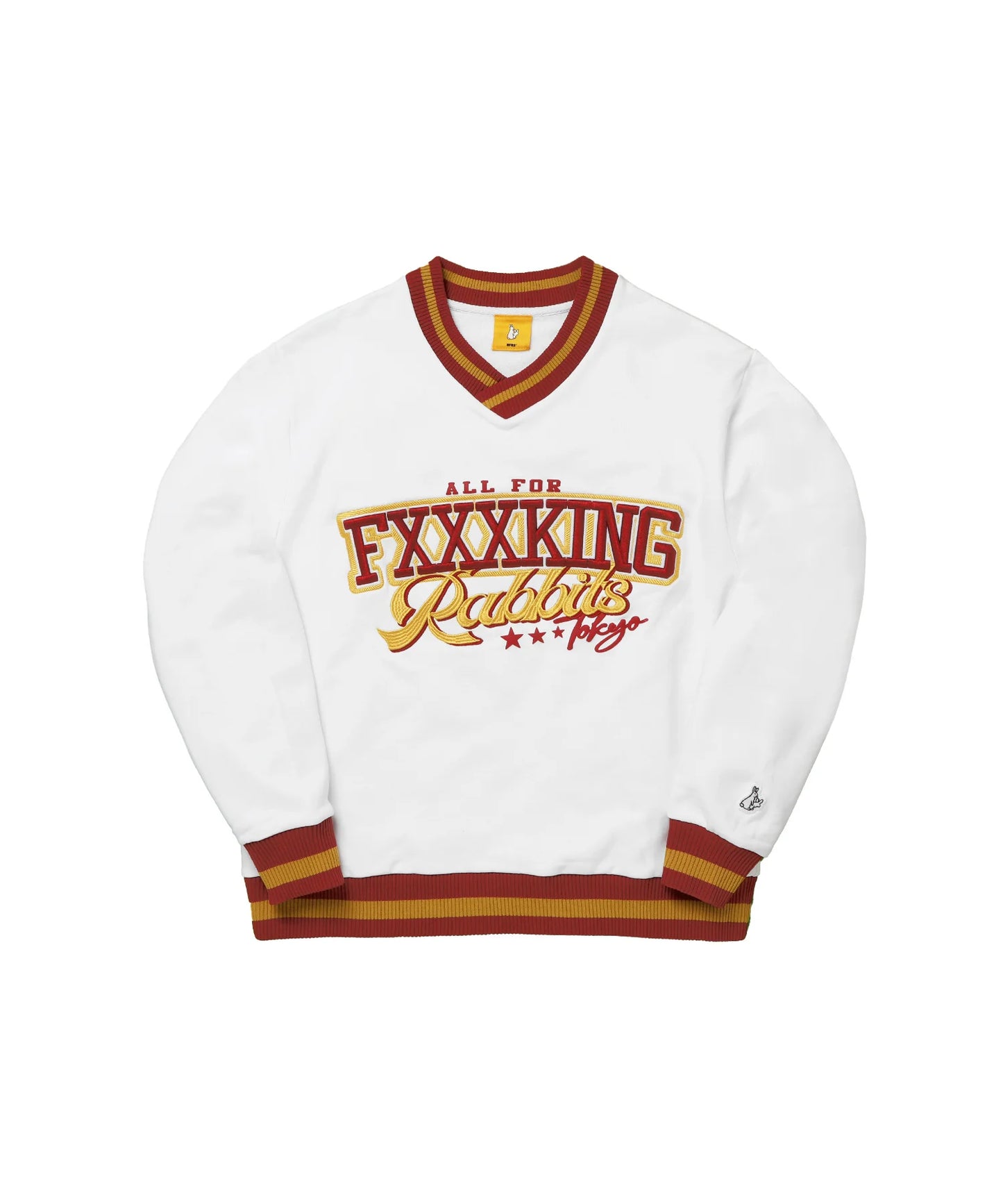 V-neck Line Rib Sweatshirt