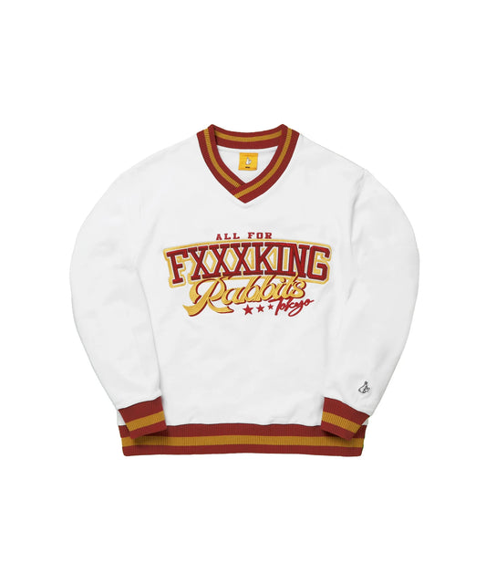 V-neck Line Rib Sweatshirt