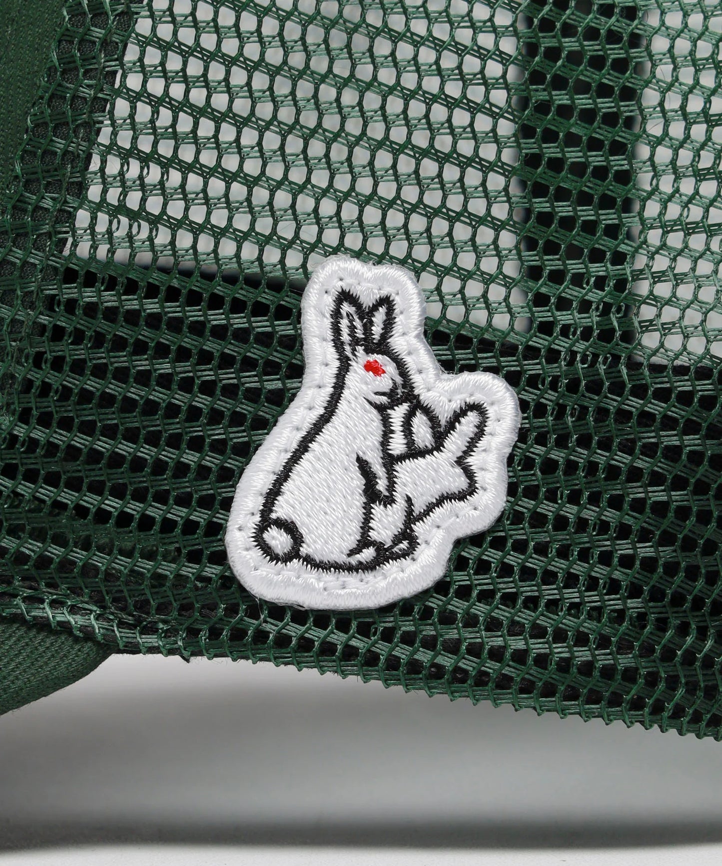 Fxxking Rabbits Logo Embroidery Mesh Cap