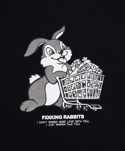 Rabbit with Shopping Cart Long-sleeve T-shirt[FRC4117]