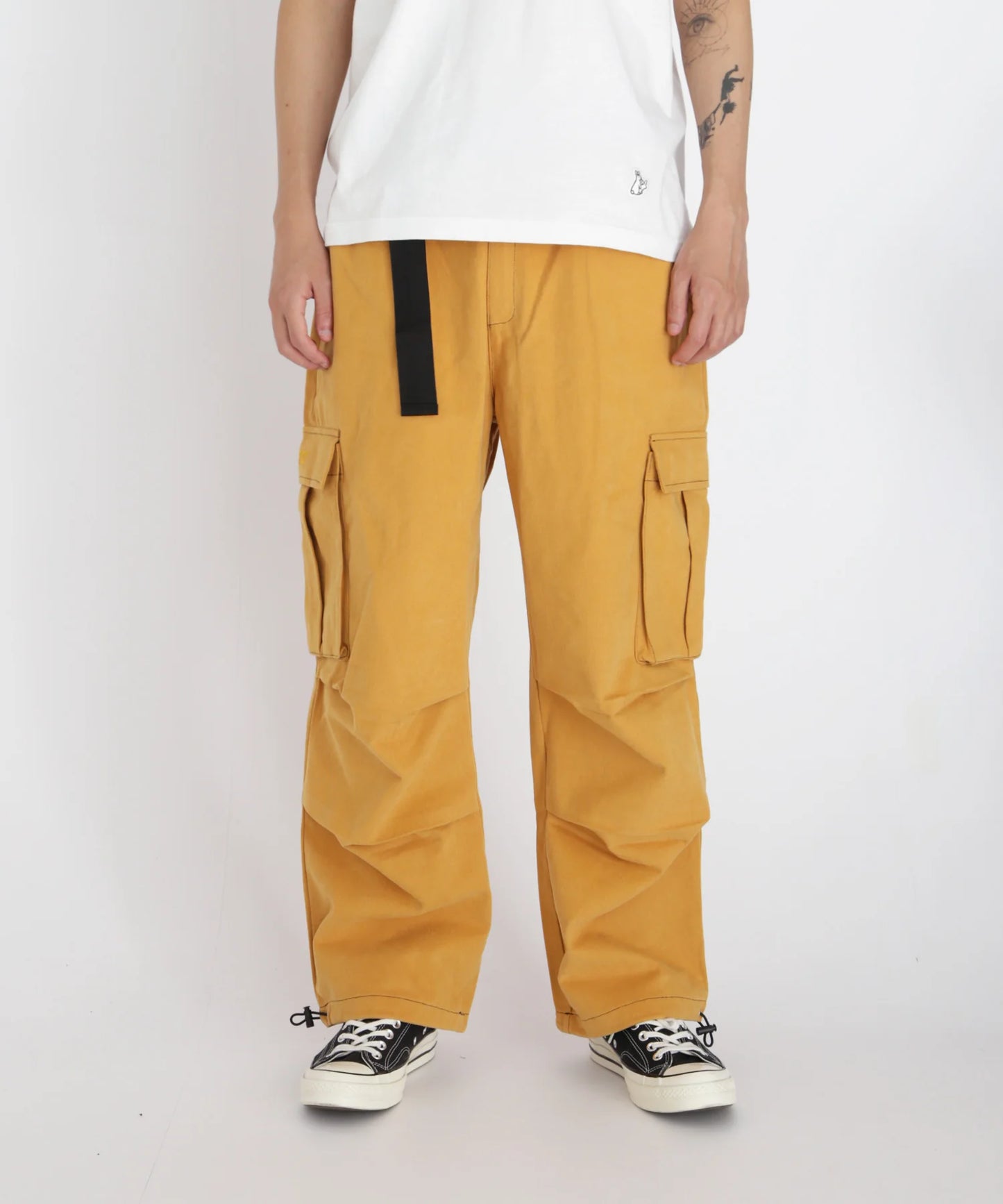 Contrast stitch Wide Pants