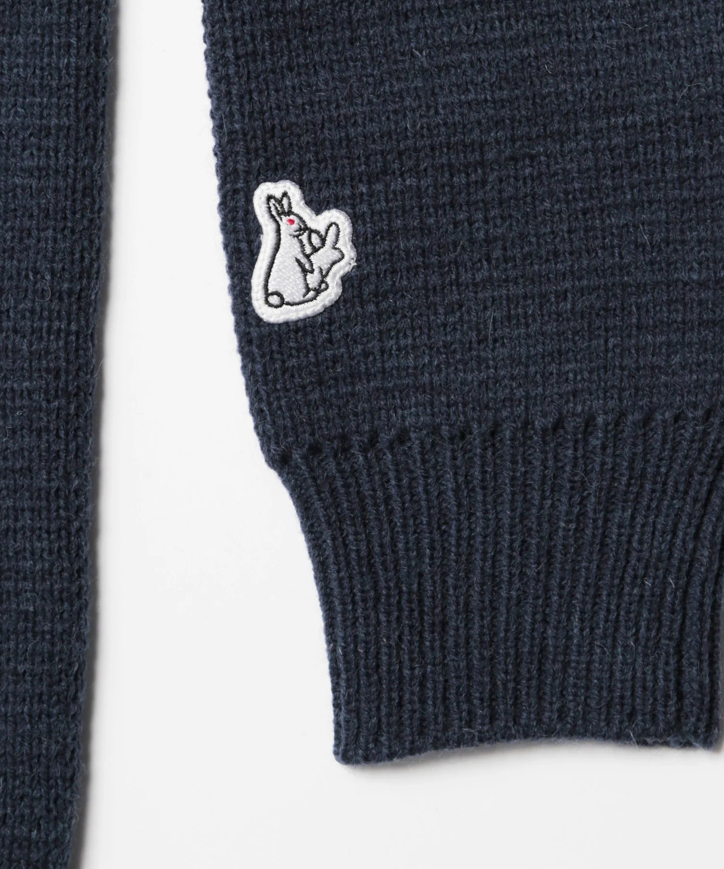 Embroidery Emblem Logo Knit Cardigan