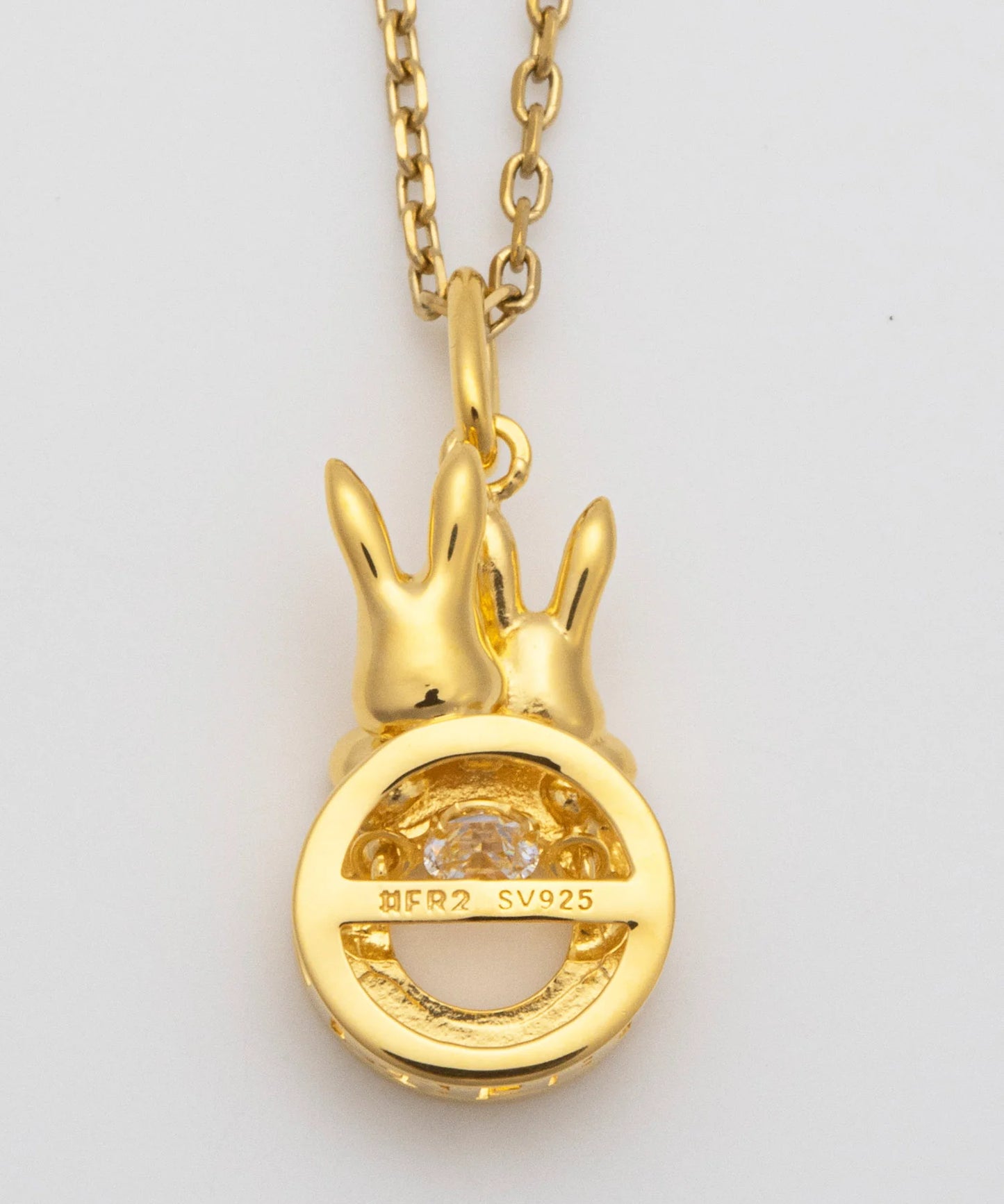 Dancing Stone Round Logo Necklace