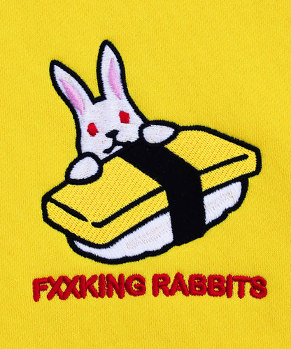 Embroidery Egg Sushi Rabbit Sweatshirt