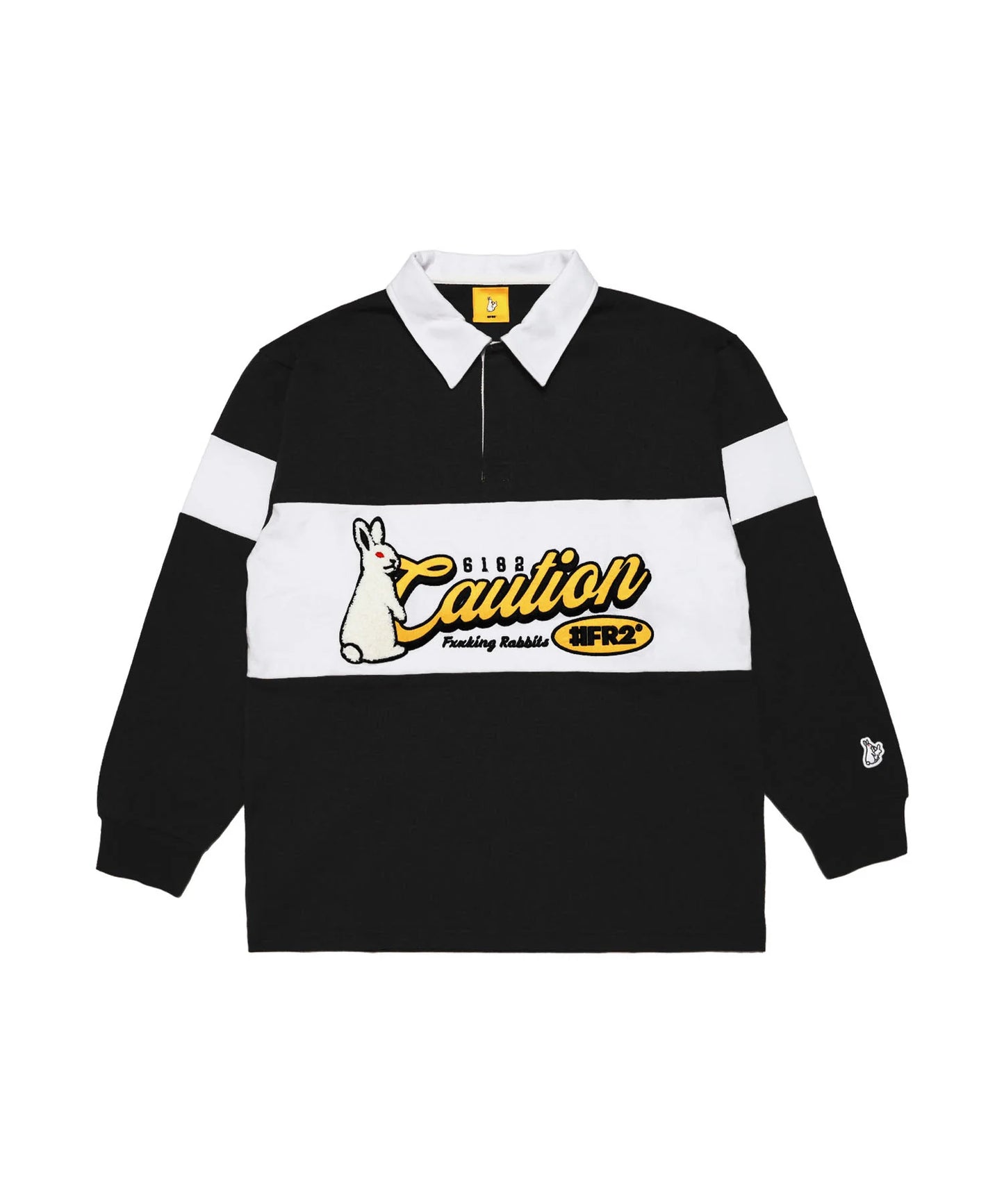 Caution Rabbit Classic Rugby Long-sleeve Shirt