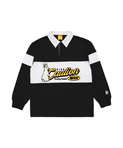 Caution Rabbit Classic Rugby Long-sleeve Shirt
