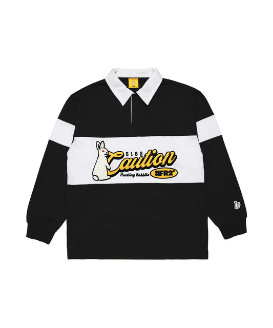 Caution Rabbit Classic Rugby Long-sleeve Shirt