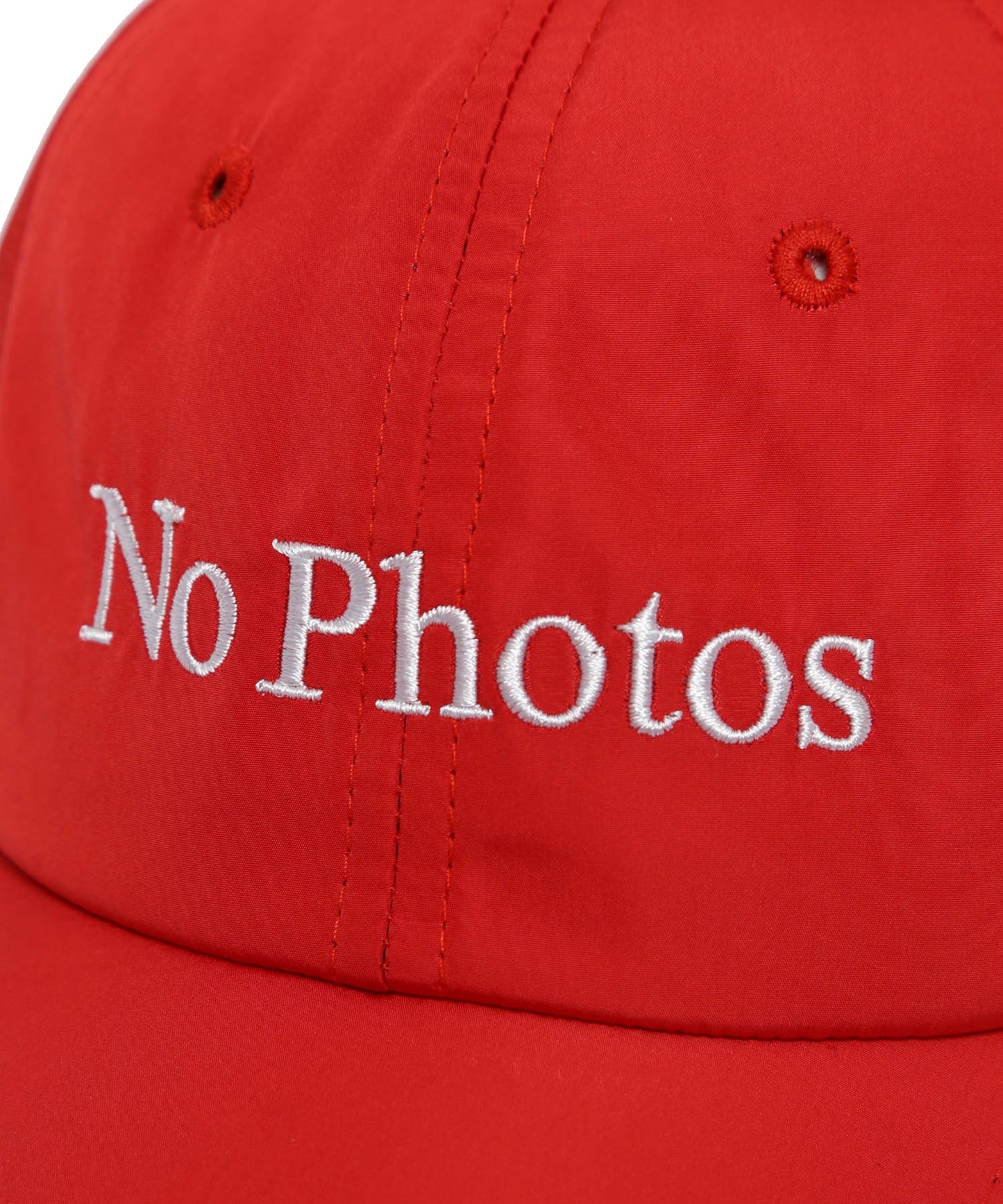 No Photos Embroidery Six Panel Cap[FRA382]