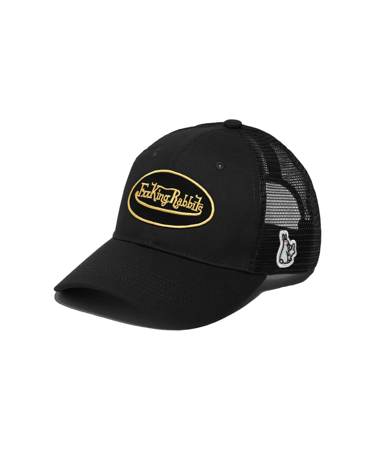 Fxxking Rabbits Logo Embroidery Mesh Cap