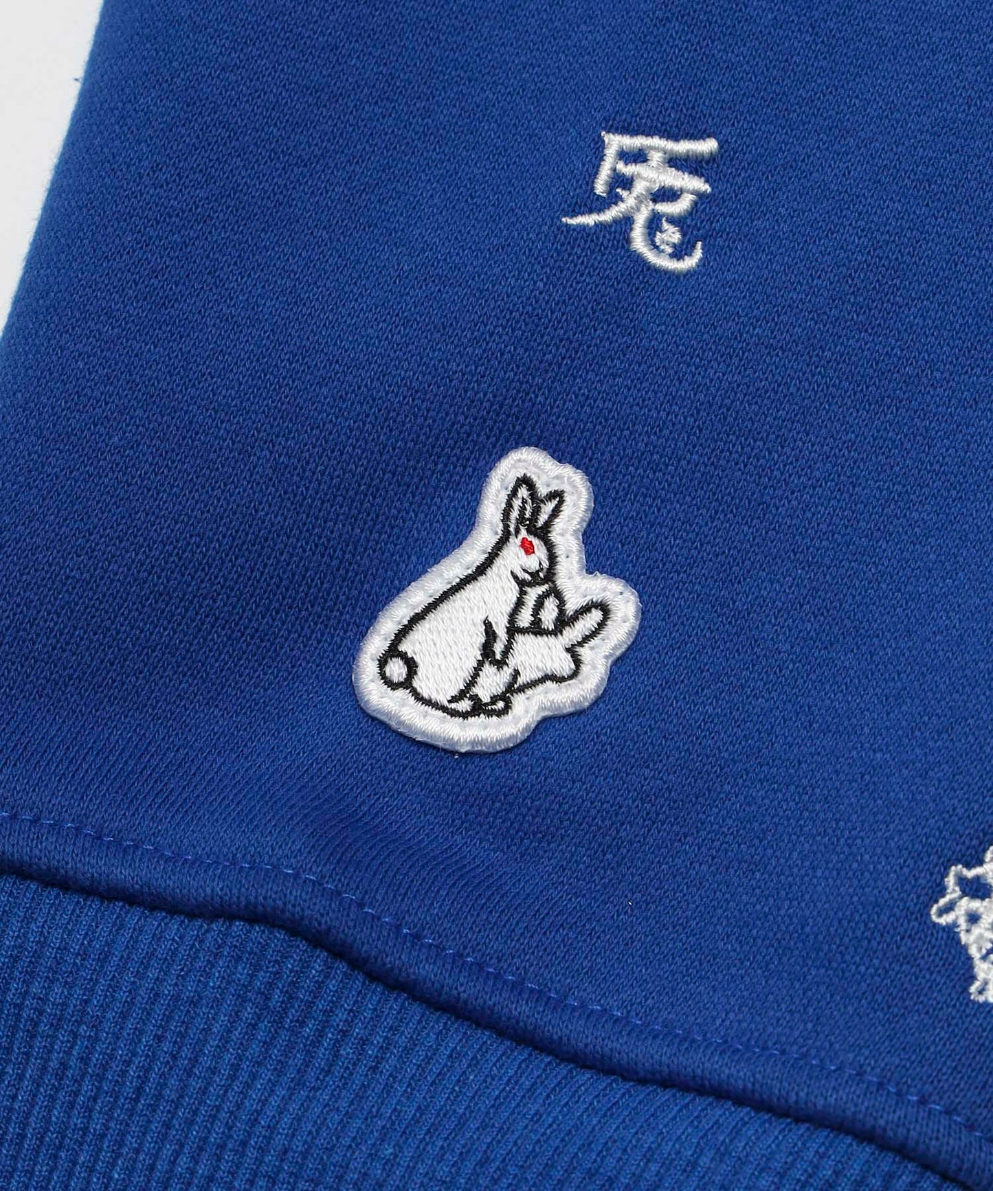 Full Pattern Icon Logo Zip‐up Hoodie