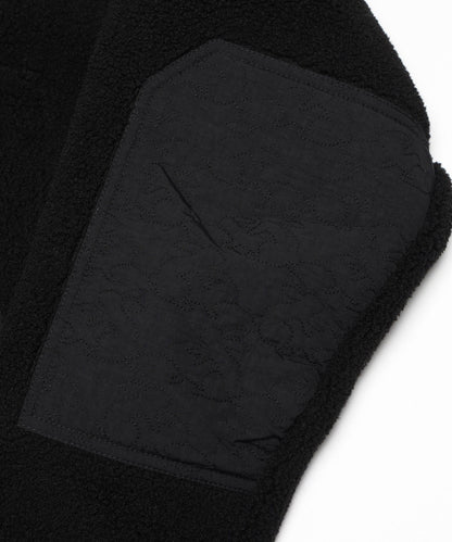 Boa Fleece Reversible Half Zip Blouson Hoodie