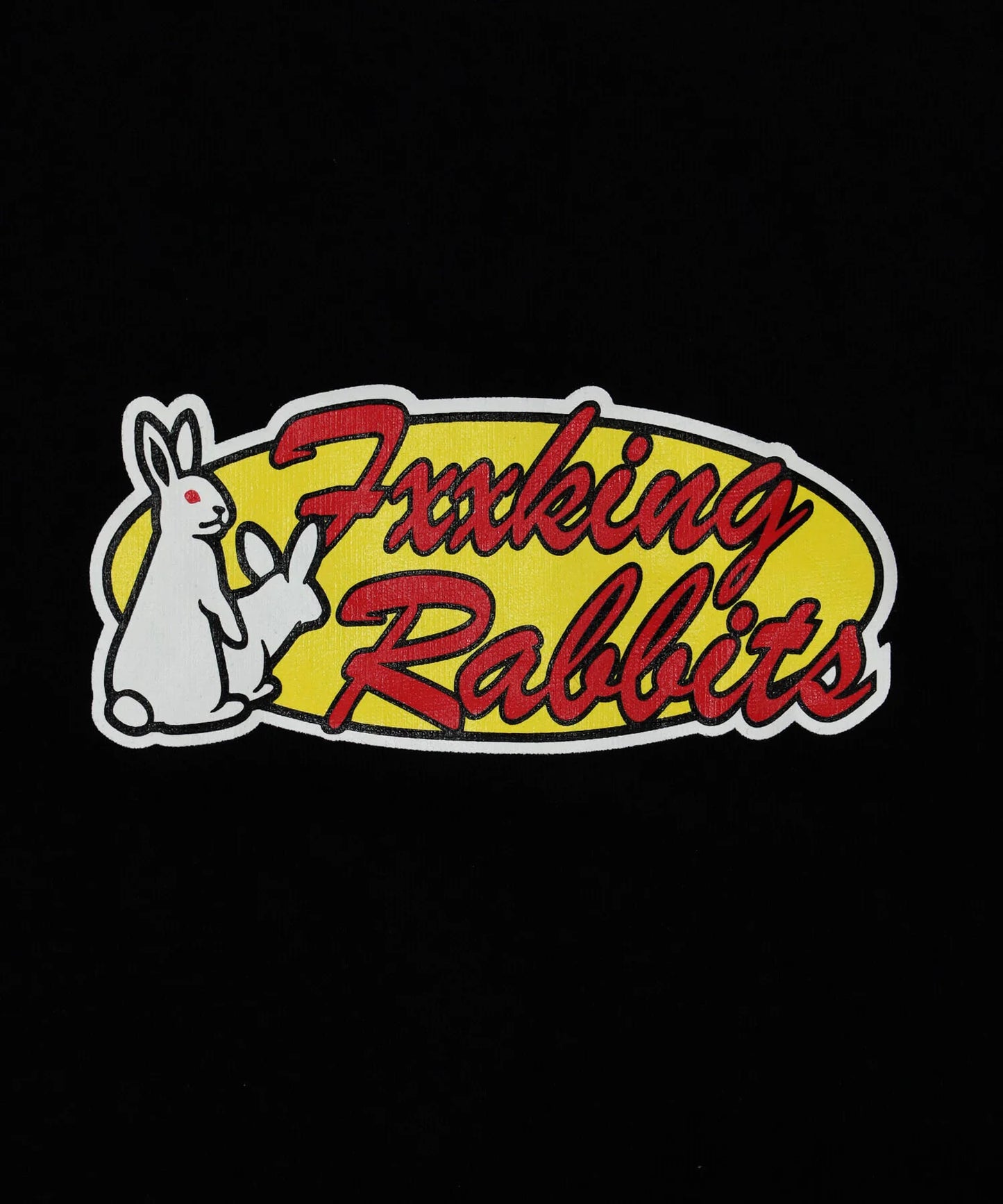 Rabbits Oval Logo Raglan-sleeve T-shirt