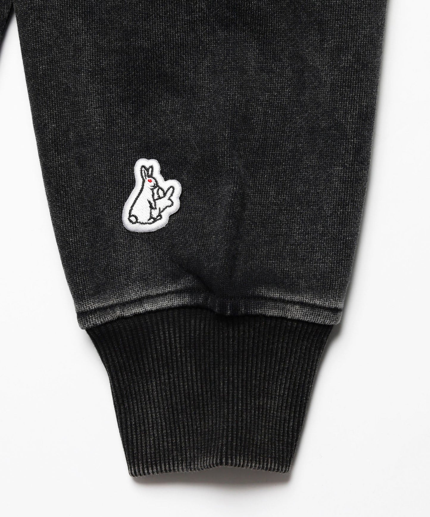 Acid Wash Embroidery Paisley Hoodie