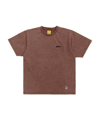 Acid Wash Embroidery Rabbit Paisley Pattern T-shirt