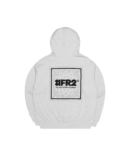 Embroidery Paisley Pattern Zip-up Hoodie