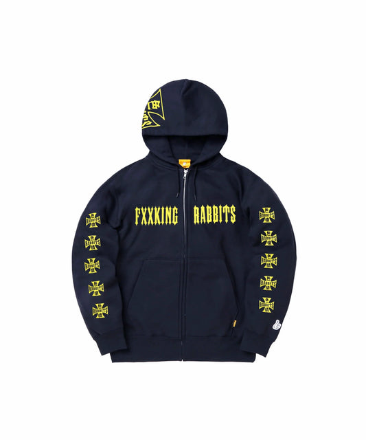 色情RABBITS Zip-up Hoodie