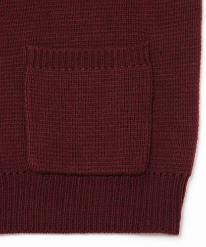 Embroidery Emblem Logo Knit Cardigan