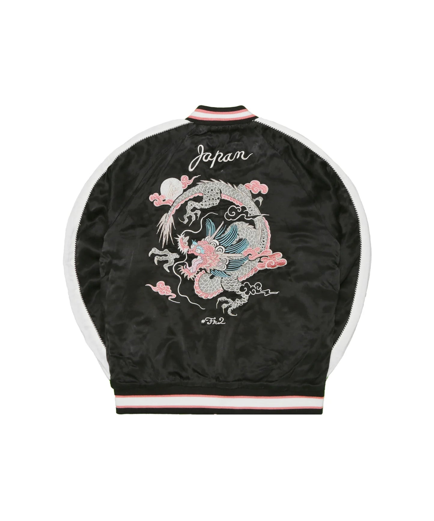 Rabbits Dragon Embroidery Reversible Souvenir Jacket