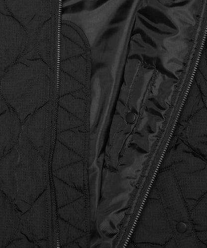 Nylon Rabbits Quilting 2Way Bomber Jacket