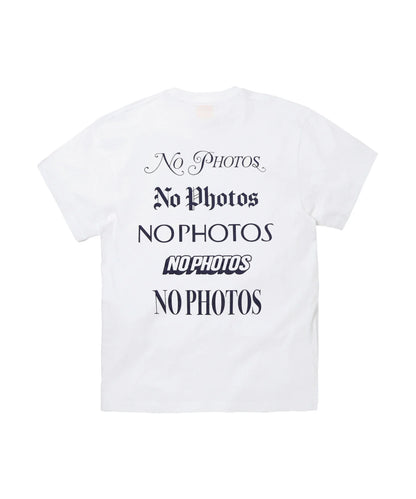 Various types of NO PHOTOS T-shirt