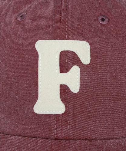F Logo Garment Dye Cap